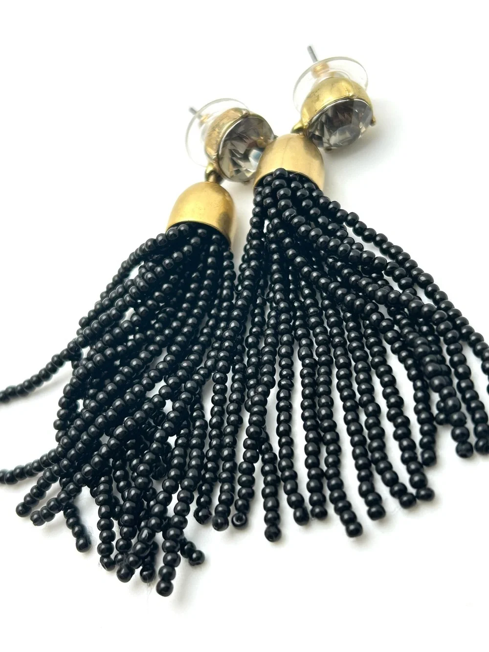 J. Crew Jeweled Tassel Earrings